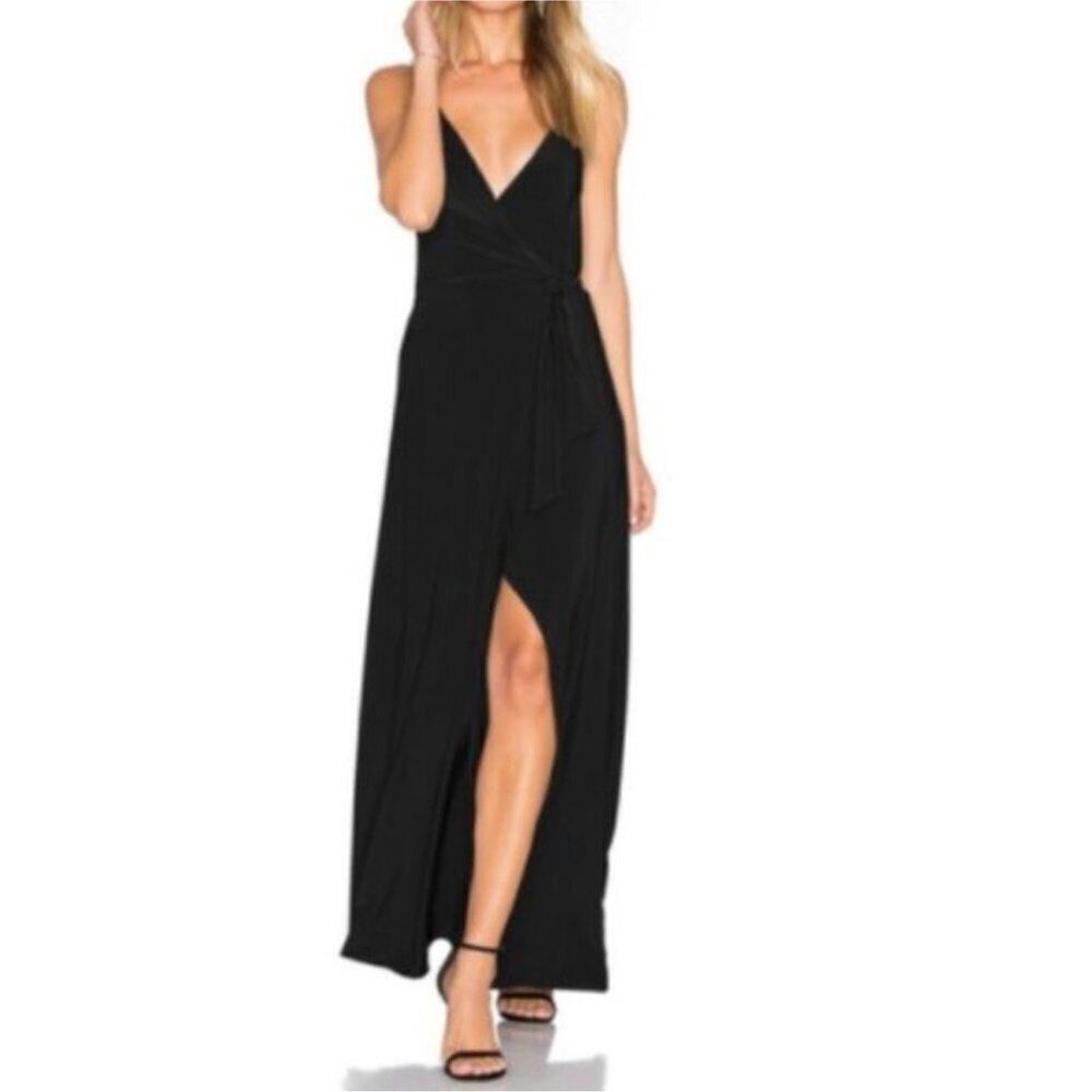 Misa Los Angeles NWT Black Veronika Wrap Maxi Dress
Size small